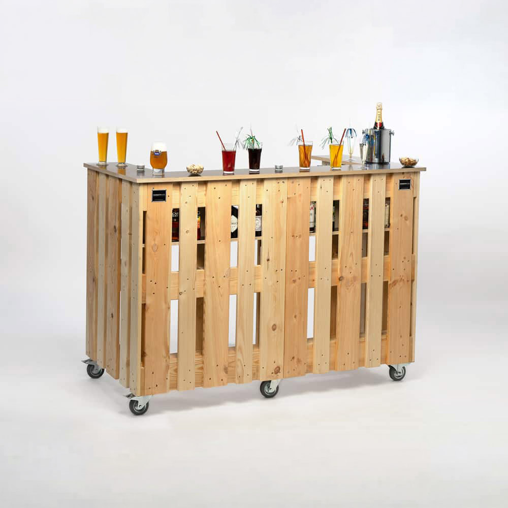PALibar Mobil – Palettenmöbel Bar auf Rädern – Bild 6
